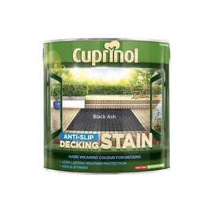 Cuprinol Anti-Slip Decking Stain Black Ash 2.5 litre Cuprinol - RockBottom Northampton