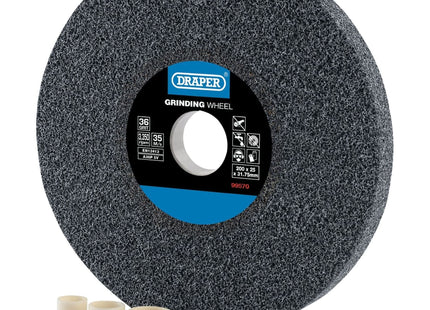 Draper Aluminium Oxide Bench Grinding Wheel, 200 x 25mm, 36 Grit 99570 Draper - Town Tools