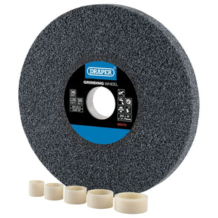 Draper Aluminium Oxide Bench Grinding Wheel, 200 x 25mm, 36 Grit 99570 Draper - Town Tools