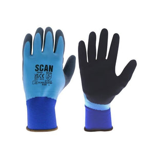 Scan Waterproof Latex Gloves - XXL (Size 11) Scan - RockBottom Nothampton