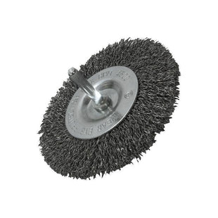 Faithfull Wire Brush 100mm x 6mm Shank, 0.30 Wire Faithfull - RockBottom Northampton