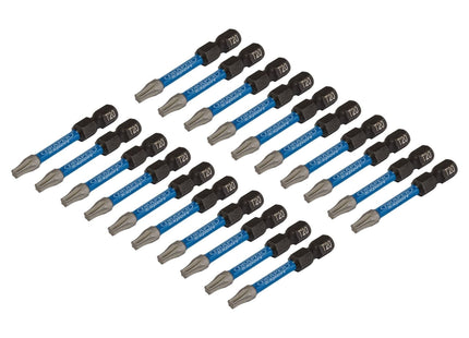 Draper Expert TX-STAR Impact Screwdriver Bits, T20 x 50mm, 1/4" Hex (Pack of 20) Draper - Town Tools