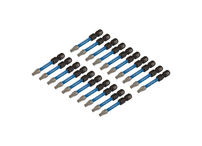 Draper Expert TX-STAR Impact Screwdriver Bits, T20 x 50mm, 1/4" Hex (Pack of 20) Draper - Town Tools