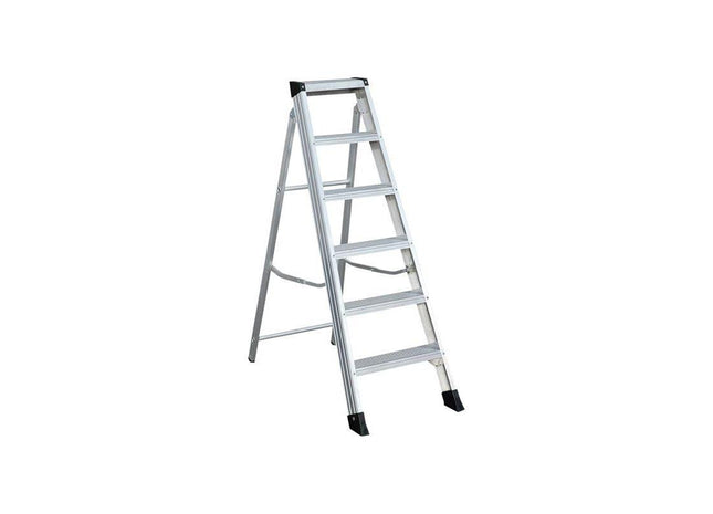 Zarges EN131 Professional Swingback Steps, Open 1.27m Closed 1.45m 6 Rungs Zarges - RockBottom Northampton