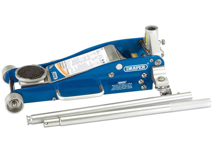 Draper Aluminium and Steel Low Profile Trolley Jack, 2.5 Tonne 31479 Draper - Town Tools
