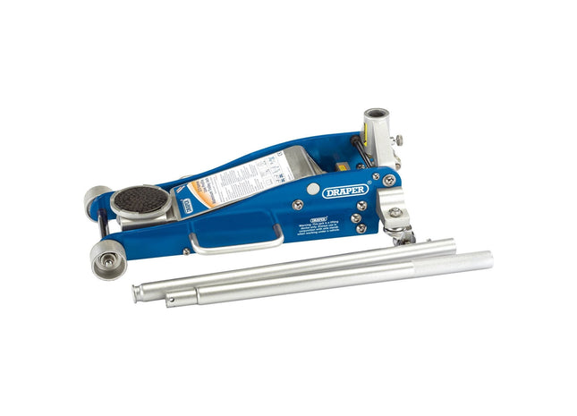 Draper Aluminium and Steel Low Profile Trolley Jack, 2.5 Tonne 31479 Draper - Town Tools