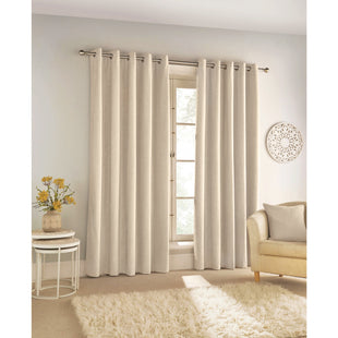 Savoy B/Out R/M Curtains Cream 117x229cm