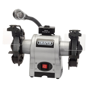 Draper Bench Grinder With Worklight, 150mm, 370W 05095 Draper - Town Tools