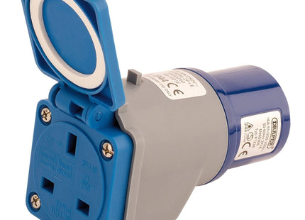 Draper 230V Adaptor with 16A Plug to 13A Socket 17574 Draper - Town Tools