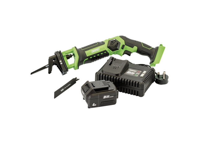 Draper D20 20V Pruning Saw, 1 x 4.0Ah Battery, 1 x Fast Charger 30901 Draper - Town Tools