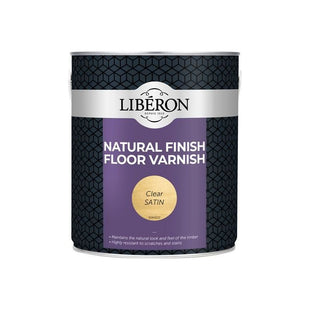 Liberon Natural Finish Floor Varnish Clear Satin 2.5 litre Liberon - RockBottom Northampton