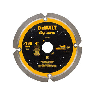 Dewalt Power Tools Extreme PCD Fibre Cement Saw Blade 190 x 30mm x 4T DeWALT Power Tools - RockBottom Northampton