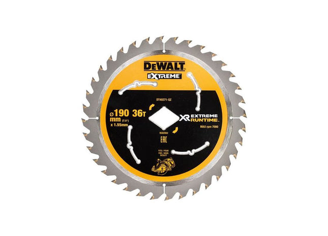 Dewalt Power Tools Extreme Runtime FlexVolt Circular Saw Blade 190mm x Diamond x 36T DeWALT Power Tools - RockBottom Northampton