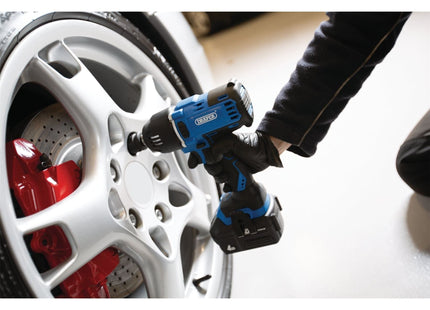 Draper D20 20V Brushless Mid-Torque Impact Wrench, 1/2" Sq. Dr., 400Nm, 2 x 4.0A Draper - Town Tools