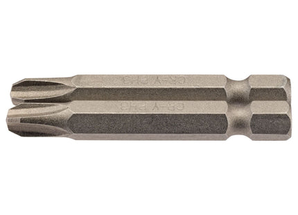 Draper Cross Slot Insert Bit, 1/4" Hex, 50mm Long, No.3 (Pack of 2) 64241 Draper - Town Tools
