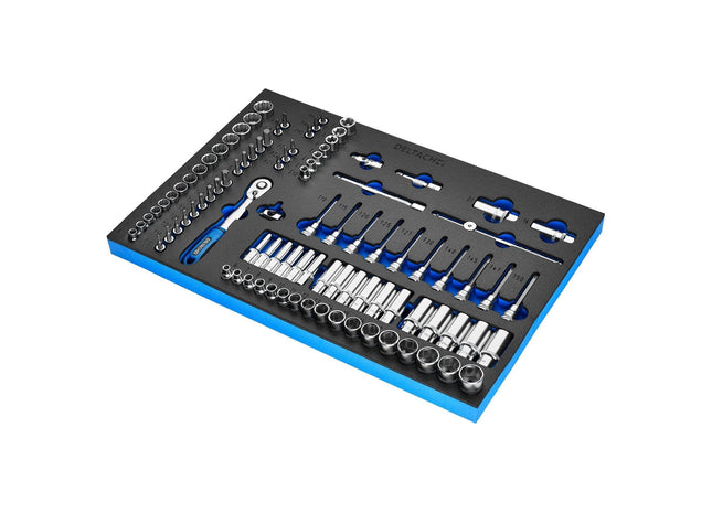 Draper Bunker Socket Set, 3/8" Sq. Dr. in EVA Foam Inlay Draper - Town Tools