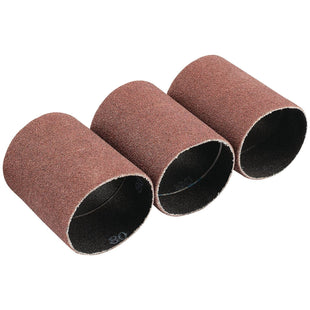 Draper Aluminium Oxide Sanding Sleeves, 45 x 60mm, 80 Grit (Pack of 3) 93353 Draper - Town Tools