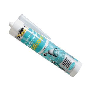 Everbuild Sika Showerproof Bathroom Silicone Translucent 280ml Everbuild Sika - RockBottom Northamptin