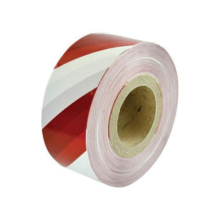 Faithfull Heavy-Duty Barrier Tape Red & White 70mm x 250m Faithfull - RockBottom Northampton