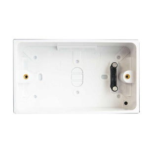 Dencon Pattress Box with Earth 2-Gang 45mm Dencon - RockBottom Northampton