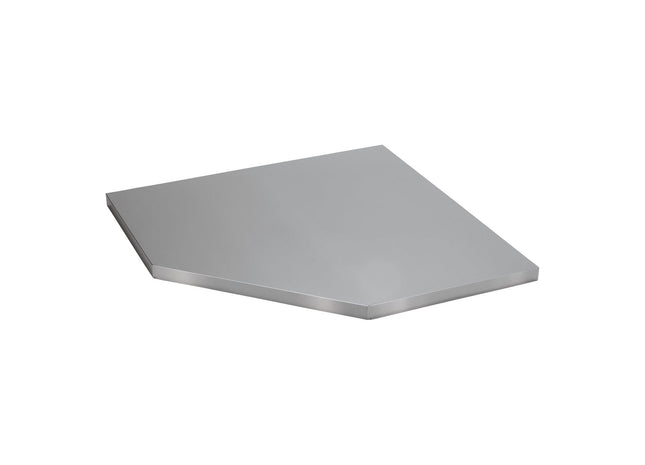 Draper BUNKER Modular Stainless Steel Worktop for Corner Cabinet, 865mm Draper - Town Tools