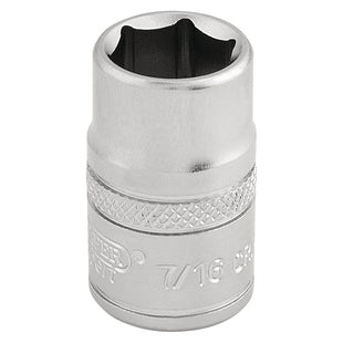 Draper 6 Point Imperial Socket, 3/8" Sq. Dr., 7/16" 16551 Draper - Town Tools