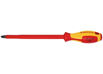 Draper Knipex 98 25 04 VDE Insulated Pozidriv Screwdriver, PZ4 x 200mm Draper - Town Tools