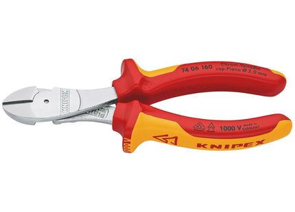 Draper Knipex 74 06 160 SB VDE Insulated High Leverage Diagonal Cutter, 160mm Draper - Town Tools
