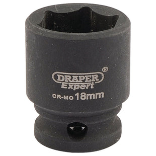 Draper Expert HI-TORQ 6 Point Impact Socket, 3/8" Sq. Dr., 18mm Draper - Town Tools