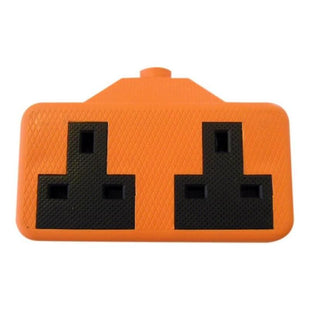 Dencon Trailing Socket 13A 2-Gang Orange Dencon - RockBottom Northampton