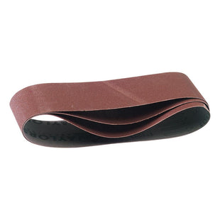 Draper Aluminium Oxide Sanding Belts, 533 x 75mm, 80 Grit (Pack of 3) Draper - Town Tools