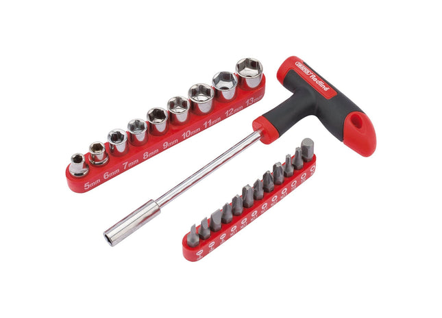 Draper T Handle Driver with Socket and Bits Set (22 Piece) 68841 Draper - Town Tools