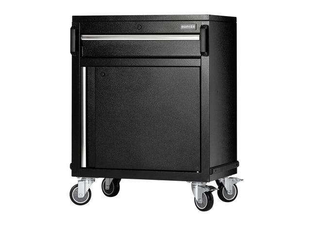 Draper Bunker Modular Power Tool Mobile Cabinet, 1 Drawer, 1 Door, 646mm Draper - Town Tools