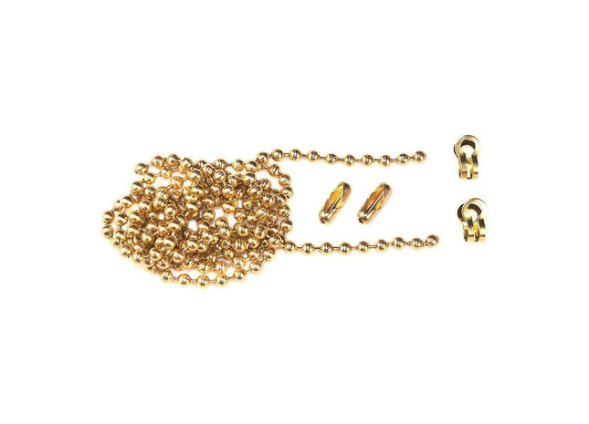 Faithfull Brass Ball Chain Kit Polished Brass 1m Faithfull - RockBottom Northampton