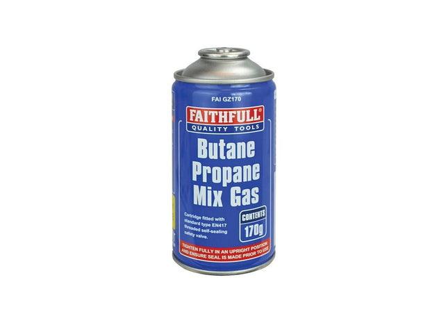 Faithfull Butane Propane Mix Gas Cartridge 170g Faithfull - RockBottom Northampton
