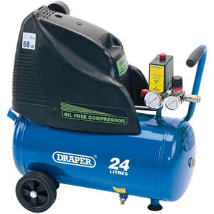 Draper Direct Drive Oil Free Air Compressor, 24L, 1.1kW 24978 Draper - Town Tools