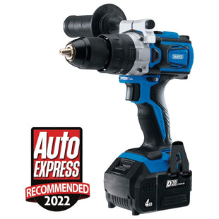 Draper D20 20V Brushless Combi Drill, 1 x 4.0Ah Battery, 1 x Fast Charger 79894 Draper - Town Tools