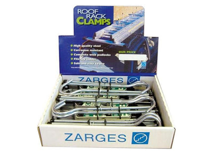 Zarges Roof Rack Clamps Display (5 Pairs) Zarges - RockBottom Northampton