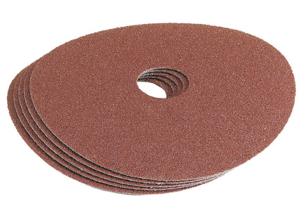Draper Aluminium Oxide Sanding Disc, 115mm, 60 Grit (Pack of 5) 58617 Draper - Town Tools
