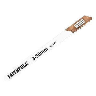 Faithfull Wood Jigsaw Blades Pack of 5 T101B Faithfull - RockBottom Northampton