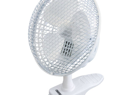 Draper 230V Clip-On Desk Fan, 6"/150mm, 15W 08710 Draper - Town Tools