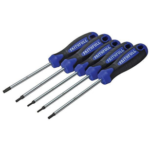 Faithfull Star (Torx) Head Screwdriver Set, 5 Piece Faithfull - RockBottom Northampton