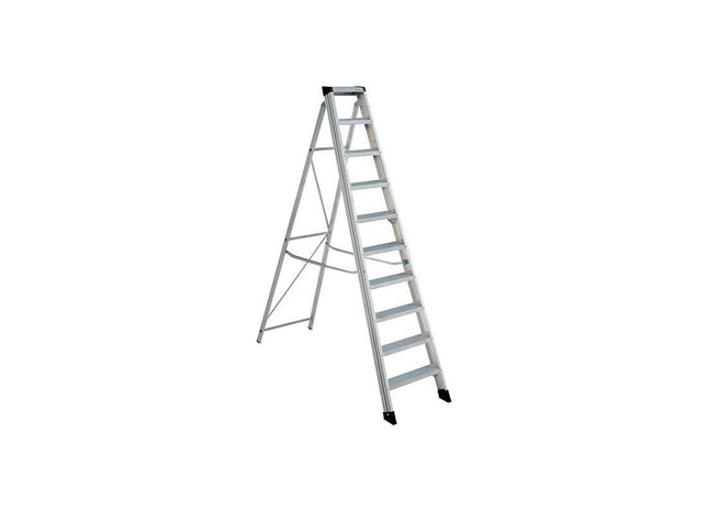 Zarges EN131 Professional Swingback Steps, Open 2.11m Closed 2.37m 10 Rungs Zarges - RockBottom Northampton
