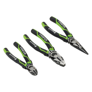 Draper High Leverage Plier Set, Green (3 Piece) 28035 Draper - Town Tools