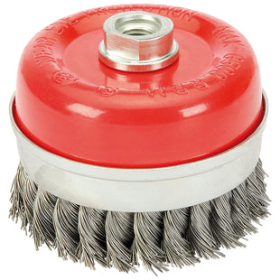Draper Steel Twist-Knot Wire Cup Brush, 100mm, M14 41450 Draper - Town Tools