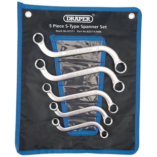 Draper S-Type Obstruction Ring Spanner Set (5 Piece) 07211 Draper - Town Tools