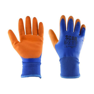 Scan Thermal Waterproof Latex Coated Gloves - XXL (Size 11) Scan - RockBottom Nothampton