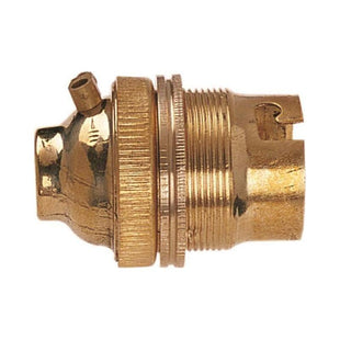 Dencon BC Brass 1/2in Unswitched Lamp Holder Dencon - RockBottom Northampton