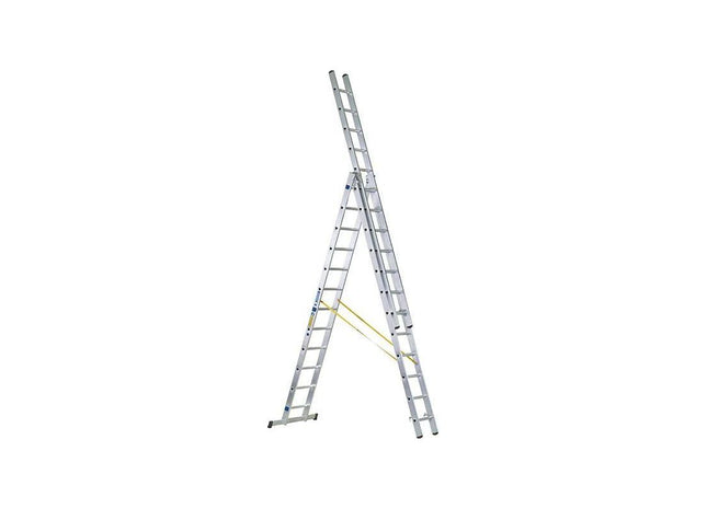 Zarges D-Rung Combination Ladder 3-Part 3 x 12 Rungs Zarges - RockBottom Northampton