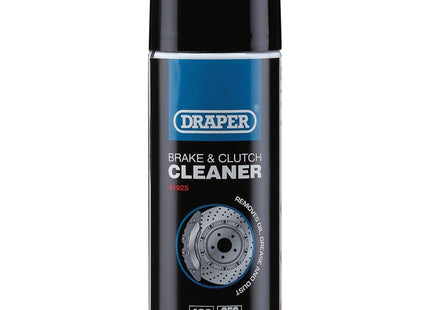 Draper Brake and Clutch Cleaner Spray, 400ml 41925 Draper - Town Tools